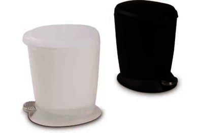 simplehuman 6L Plastic Pedal Bin - White.
